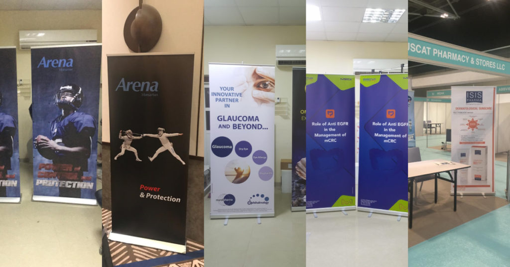 Roll up banners facility in Dubai
